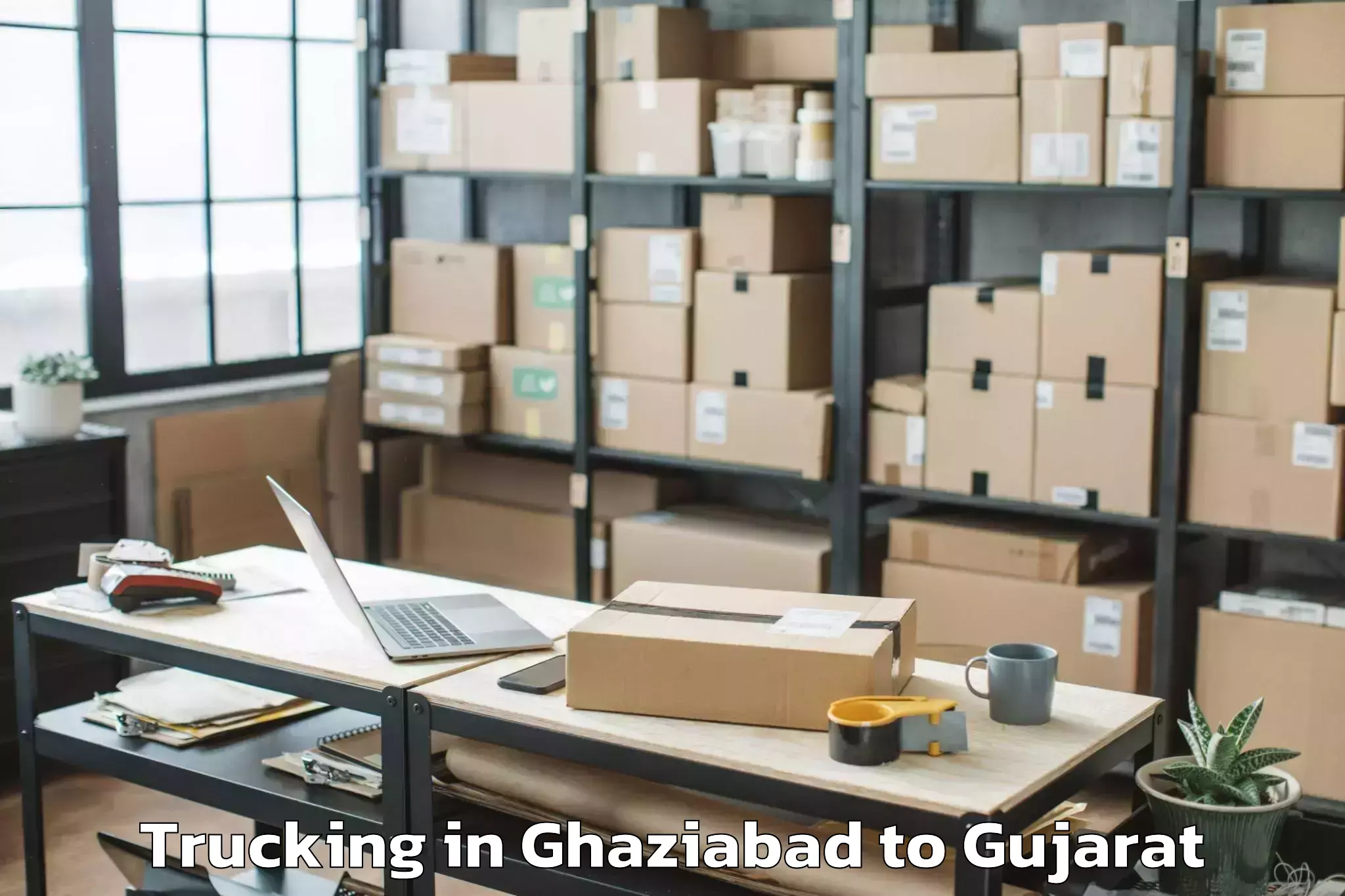 Book Ghaziabad to Abdasa Trucking Online